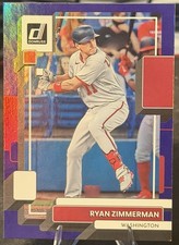 Washington 2022 Panini Donruss Ryan Zimmerman #84 Holo Purple
