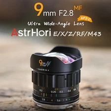 AstrHori 9mm F2.8 APS-C Ultra Wide Angle Lens for Sony E Nikon Z Fuji X Canon RF