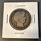 1912-P Barber Half Dollar - 90% Silver US Collectible Coin