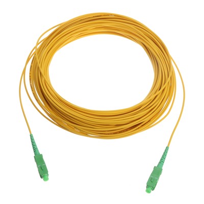 1Pcs 49.2Ft Single-Mode Simplex Fiber Optic Patch Cable LSZH SC/APC to SC/APC