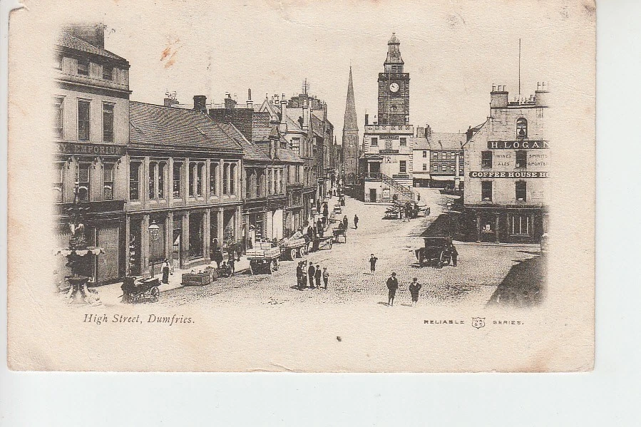 Early view of High Street, Dumfries - Image 1 of 1