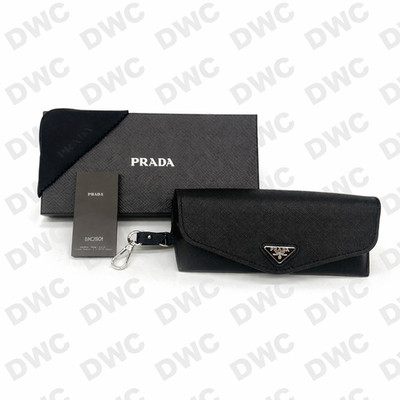 Prada Saffiano Soft Leather Case for Eyeglasses Sunglasses w/ Cloth & Box