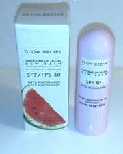 Glow Recipe Watermelon Dew Balm Watermelon SPF/FPS 30 w/Niacinamide 0.58 oz NIB