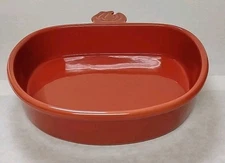 Chantal 1 Qt Rush Orange Onion Shaped baking Dish