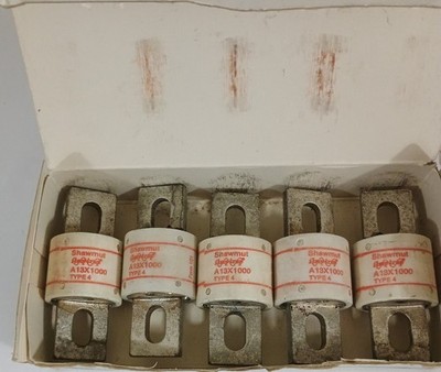 Pack Of 5 Gould Shawmut Fuses A13X1000-4
