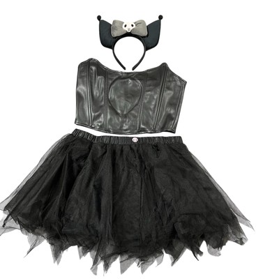 Hello Kitty Forever 21 Adult Costume: Headband, Corset & Skirt Sz S/M NEW |  eBay