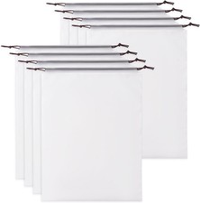 Clear Shoe Bags 8PCS Travel Storage with Drawstring