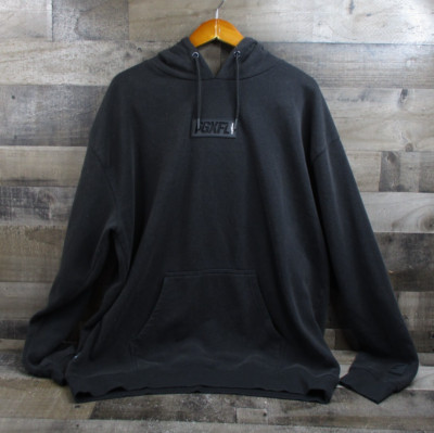 Flag Nor Fail Hoodie Mens 2XL Black Fleece Body Building Pullover Sweatshirt