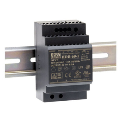 MEANWELL HDR-60-15, DC AC Hutschienen-Netzteil, DIN, 60W 15V 4A