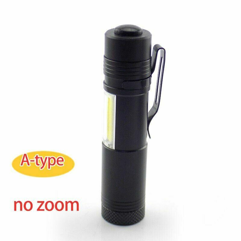 Mini LED flashlight USB rechargeable powerful flash light Torch Lamp AAA - Picture 13 of 20