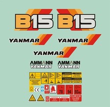 Yanmar B15 Set mini decalcomanie scavatore. 