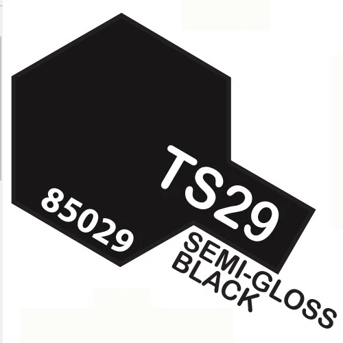 Pintura en aerosol para plástico 100 ml. Ts29 TAMIYA negro semibrillante