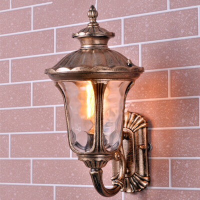 Garden Wall Lamp Glass Wall Light Yard Outdoor Wall Lighting Vintage Wall Lights