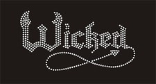 Wicked Rhinestone Iron on Transfer Hot Fix Bling Halloween
