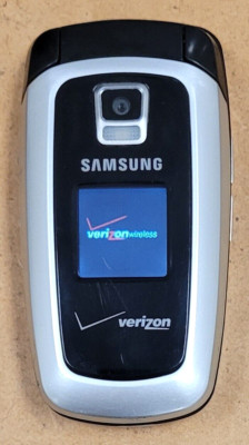 Samsung SCH-A870 - Silver and Black ( Verizon ) Rare Cellular Flip Phone