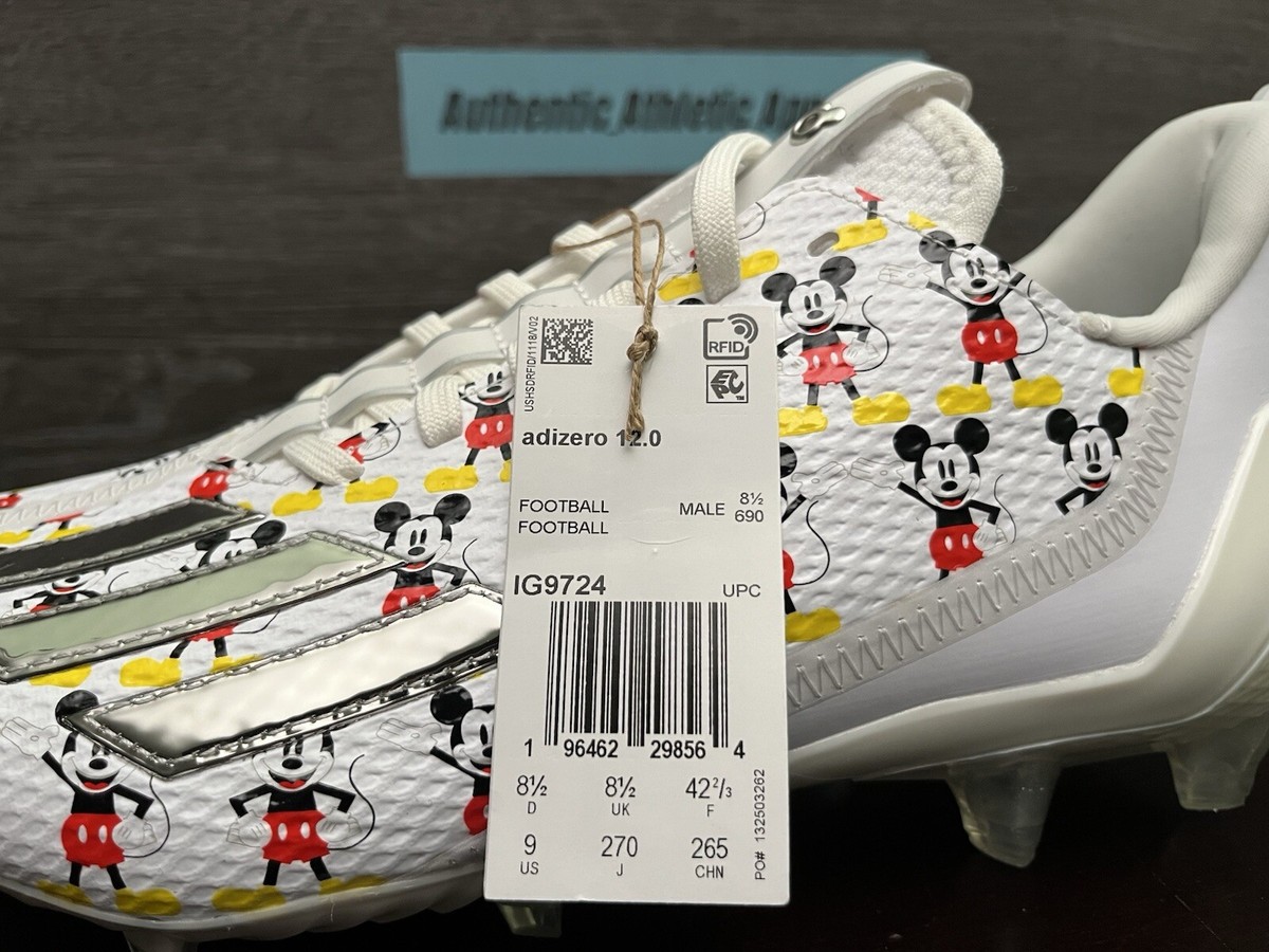 2023 Disney x Adizero 12.0 \'Disney 100 - Mickey Mouse\' Adidas Adizero 12.0 Mickey Mouse Disney 100 Football Cleats  main image 2