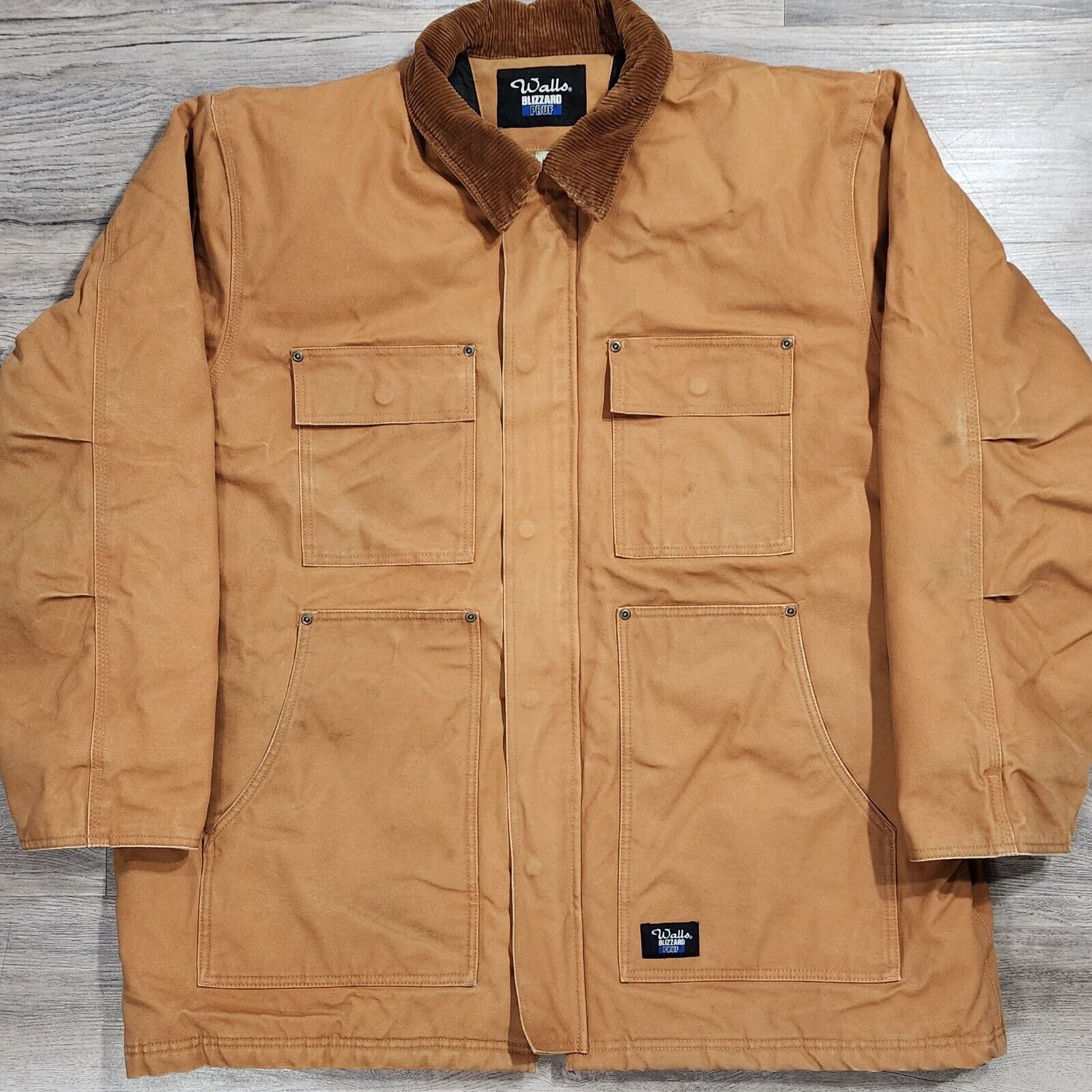 Walls Blizzard Pruf Insulated Jacket Brown Tan Chore Barn Coat 2XL