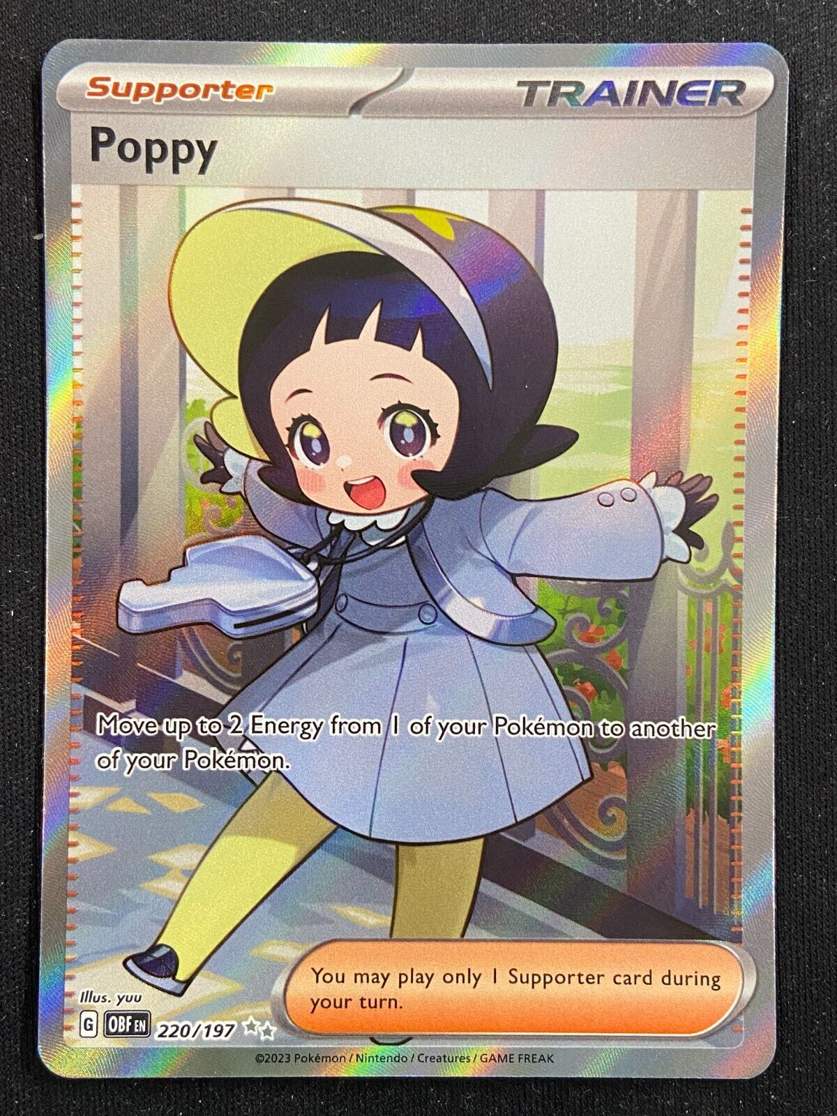 Poppy Full Art 220/197 Obsidian Flames