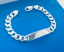 11mm MENS SOLID 925 STERLING SILVER CUBAN LIN...