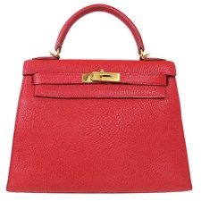 凯莉包真皮 28 sellier 手包 □ I 4。 钱包 Rouge 嘉兰丝 * Chevre 复古 70539