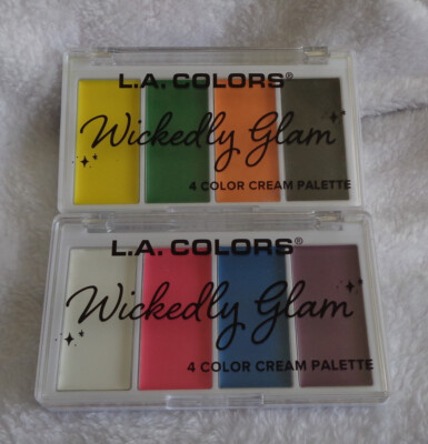 New L.A. Colors Wickedly Glam 4 Color Face Cream Palette Choose Shade 0.35oz/10g
