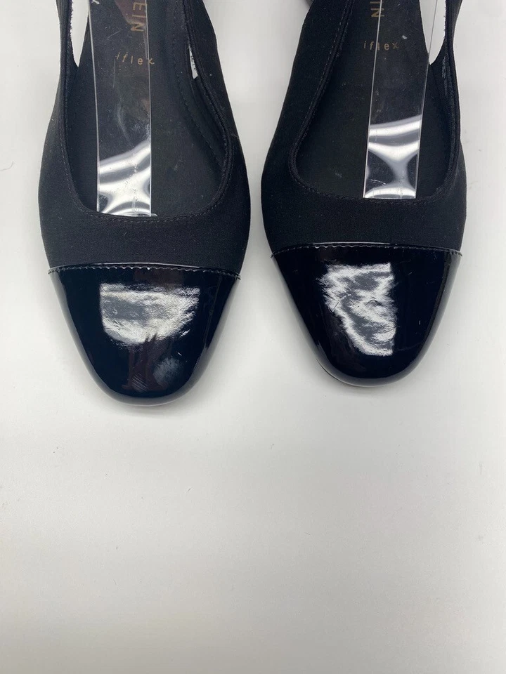 Ballet Anne Klein para mujer Nia negro con honda trasera talla 11 Foto 3 de 4