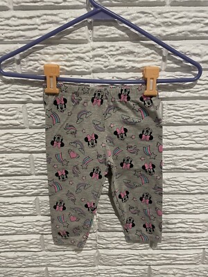 Disney Minnie Mouse Pants Gray Toddler Size 5