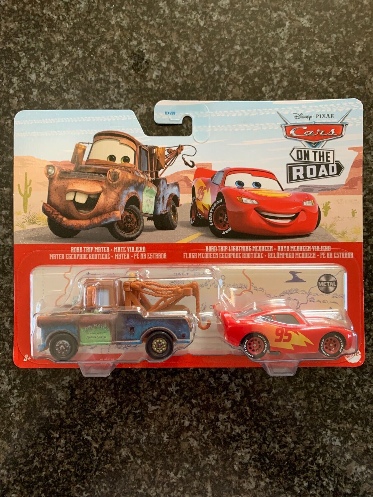 DISNEY PIXAR CARS 2 pack Road Trip MATER & LIGHTNING MCQUEEN imperfect ...