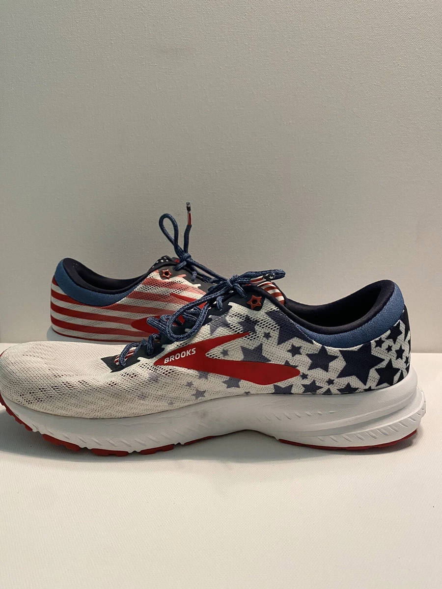 Brooks Launch 6 Mens Size 11 Stars and Stripes Running Shoes