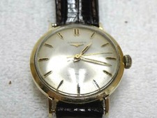 LONGINES 14K SOLID GOLD AUTOMATIC WINDING  MENS WATCH RUNNING