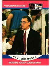 1990-91 Pro Set #673 Paul Holmgren Coach, Philadelphia Flyers