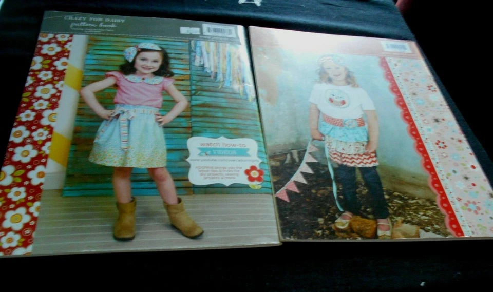 Vtg 2 ADORNit Inspiring Sewing Patterns Crazy for Daisy Nested Owl Coral Quilts  - Image 4 of 4