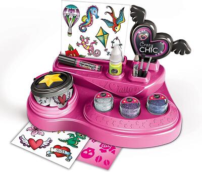 Clementoni Crazy Chic Arts and Crafts Kreativität Tattoo Set