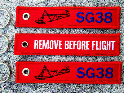 SG 38 Schulgleiter  FLIGHT 3er SET Pilot Aviator Keychain /Avion / Aircraft /
