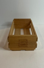NAPA VALLEY BOX COMPANY 12 Cassette Tape Storage Wood Rack Case Crate