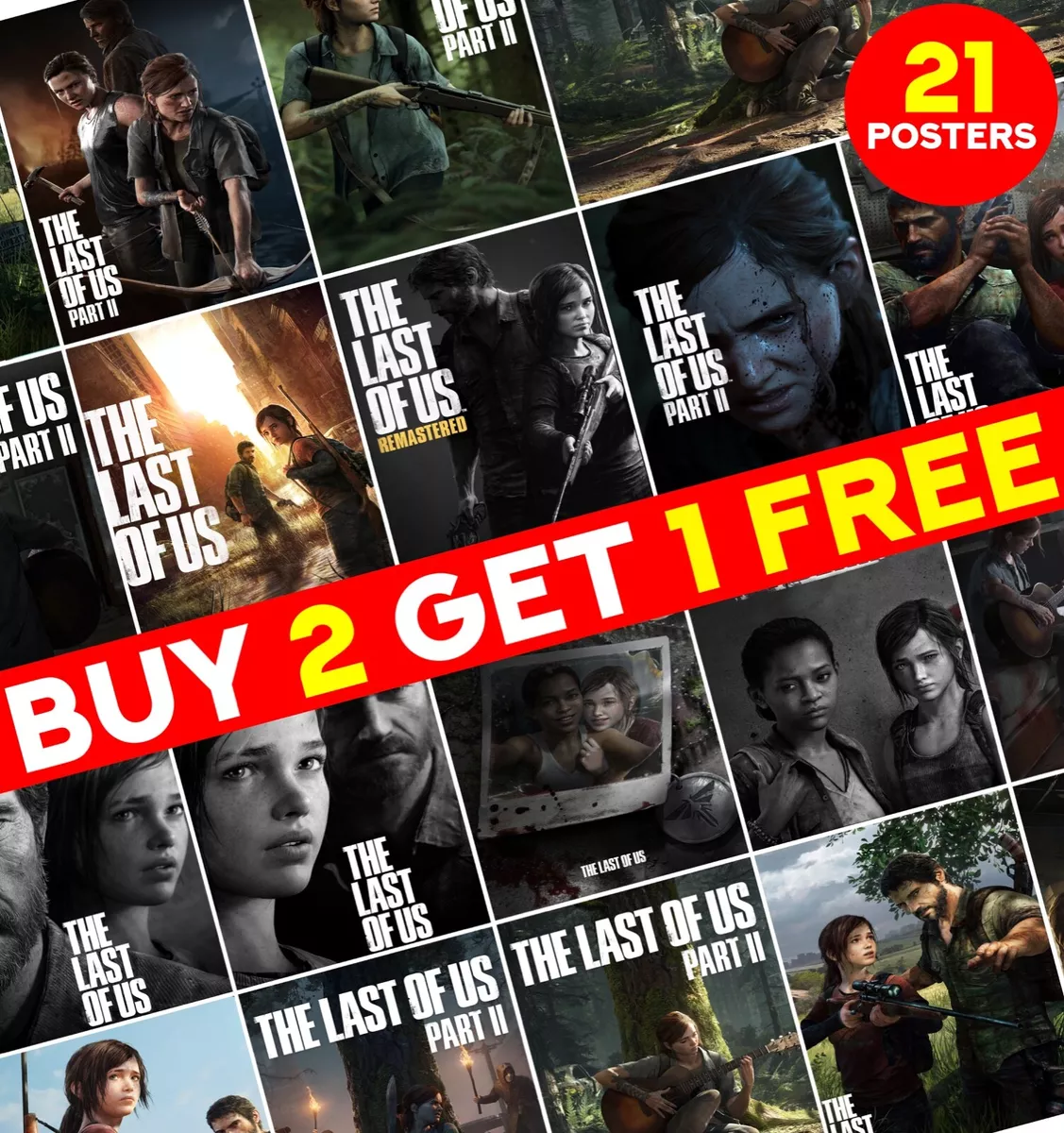 The Last of Us Video Game Poster Collection Print Home Room Decor