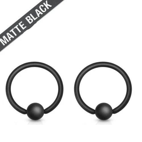 Matte black septum best sale ring