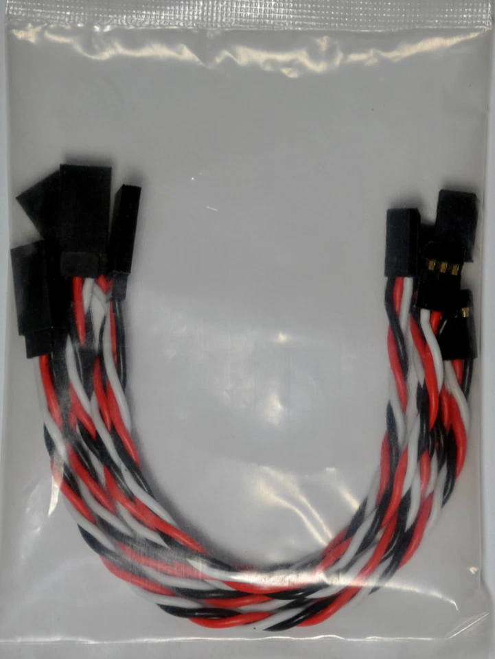 (5) Futaba Servo Extension Leads with 15CM Heavy Duty Twisted 20awg Wire - Image 4 of 4