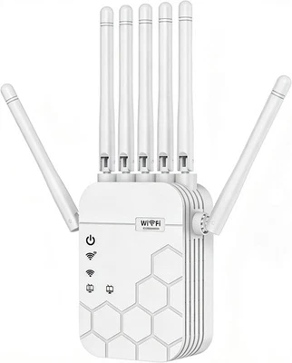 2026 WiFi Extender Signal Booster for Home, AC1900 Dual Band White - Image 1 of 2