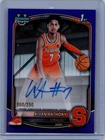 2025-26 Bowman #CPA-KA Kiyan Anthony Chrome Prospect Autographs Purple Ref/250
