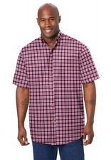 KingSize Men's Big & Tall Short Sleeve Wrinkle-Free Sport Shirt