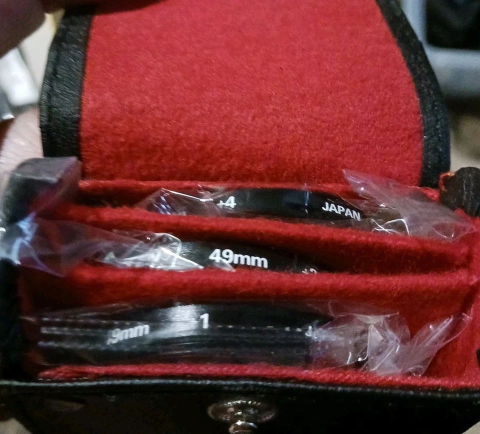 New Tiffen 49mm Close-up Lens Diopter Set  +1, +2  +4, & 2 Used Filters (Shown) - Image 2 of 4