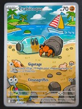 Carte Pokémon Crabicoque 129/086 AR EV10.5 BLK Foudre Noire FR NEUVE