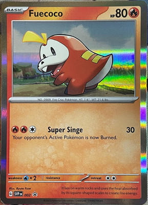 Fuecoco Holo Black Star Promo - SVP002 - Scarlet & Violet Pokemon 2023