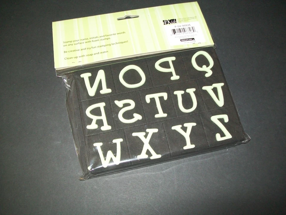 Estampillas de espuma alfabeto estilo a mano alzada 4 Kids Co. arte para hacer tarjetas medios mixtos nuevas Foto 4 de 4