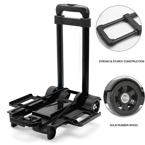 Carretilla plegable plegable, carro de transporte de 25 kg, carretilla de transporte plegable ligera - Imagen 11 de 16
