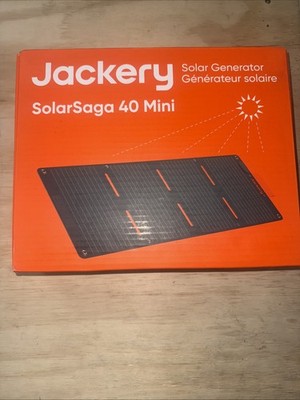 Jackery SolarSaga Black Portable Waterproof Foldable 40W Mini Solar Panel