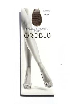 Oroblu Suntime Invisible & Bronzing Socks One Size Color Dore Invisible Toe 15de - Bild 1 von 4