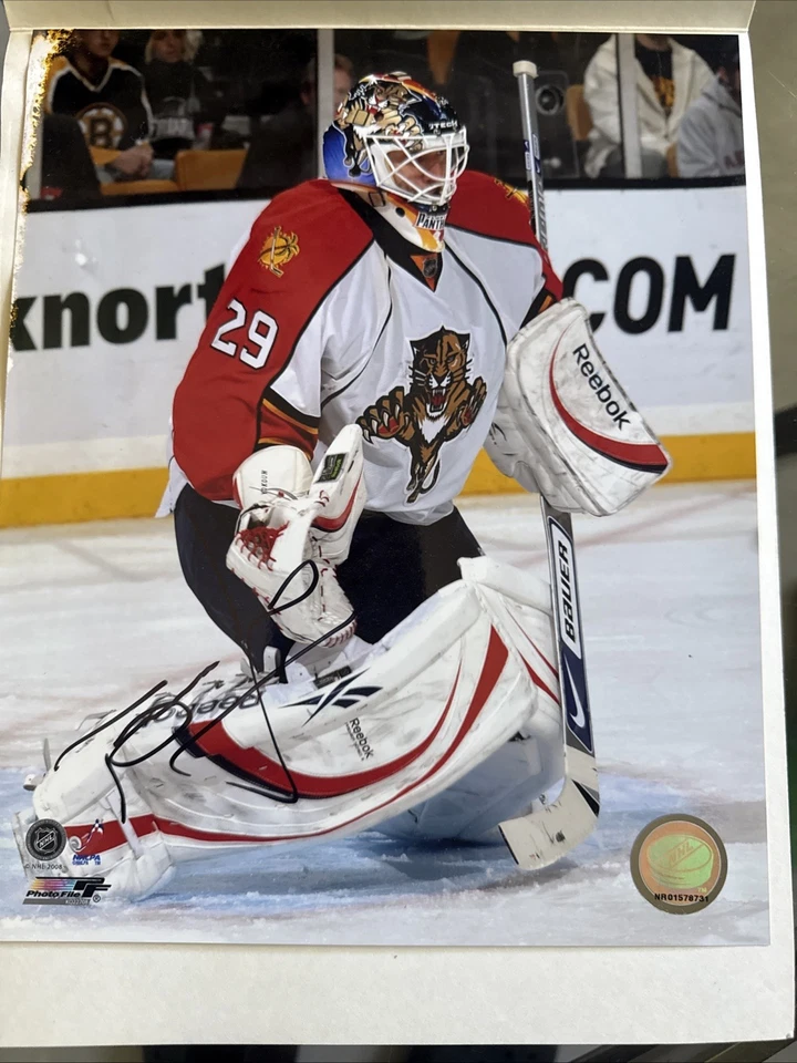 Foto autografiada de Tomas Vokoun de los Florida Panthers 8x10 Foto 2 de 4