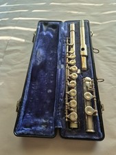 Bundy II 2 Selmer Co. Flute Silver Finish USA with blk. Hard Case
